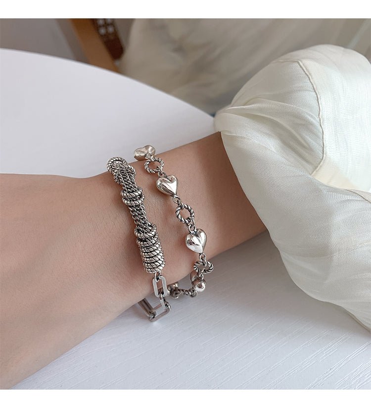 S925 silver chain bracelet