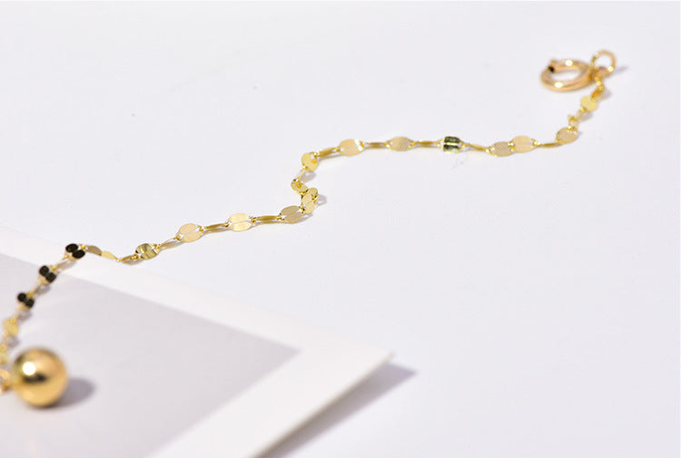 S925 silver feet chain