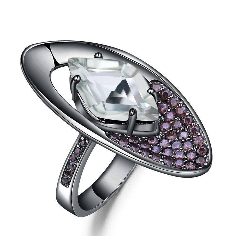 Natural colorful treasure ring