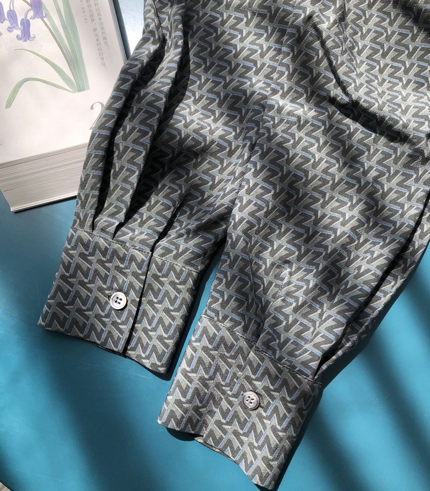 V-neck long sleeved dress