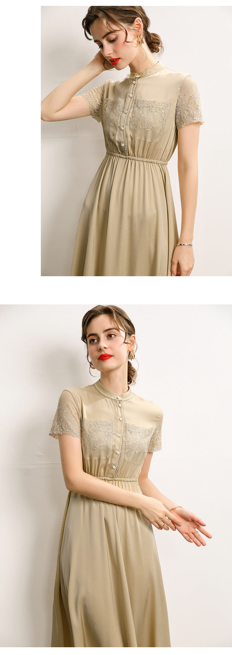 Mulberry silk dress