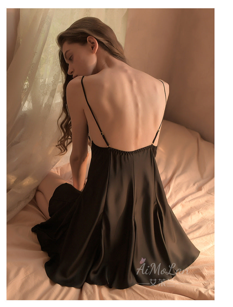 Lace suspender nightgown
