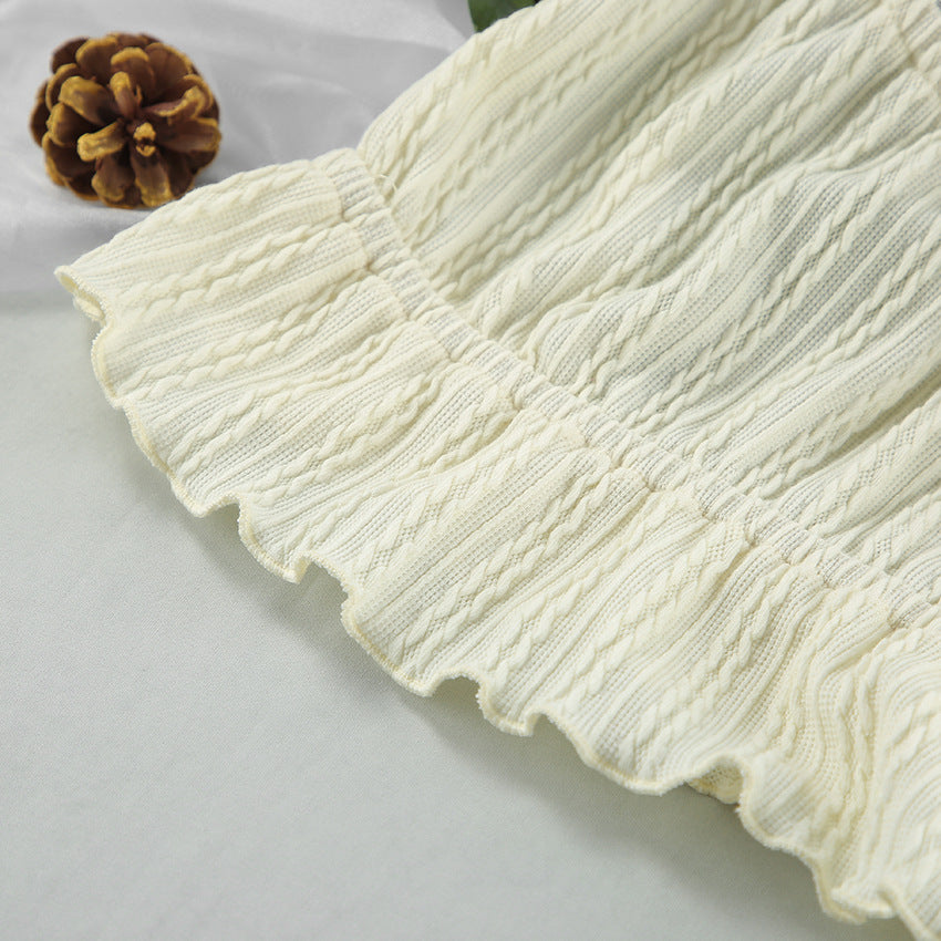 Hollow lace pajamas set