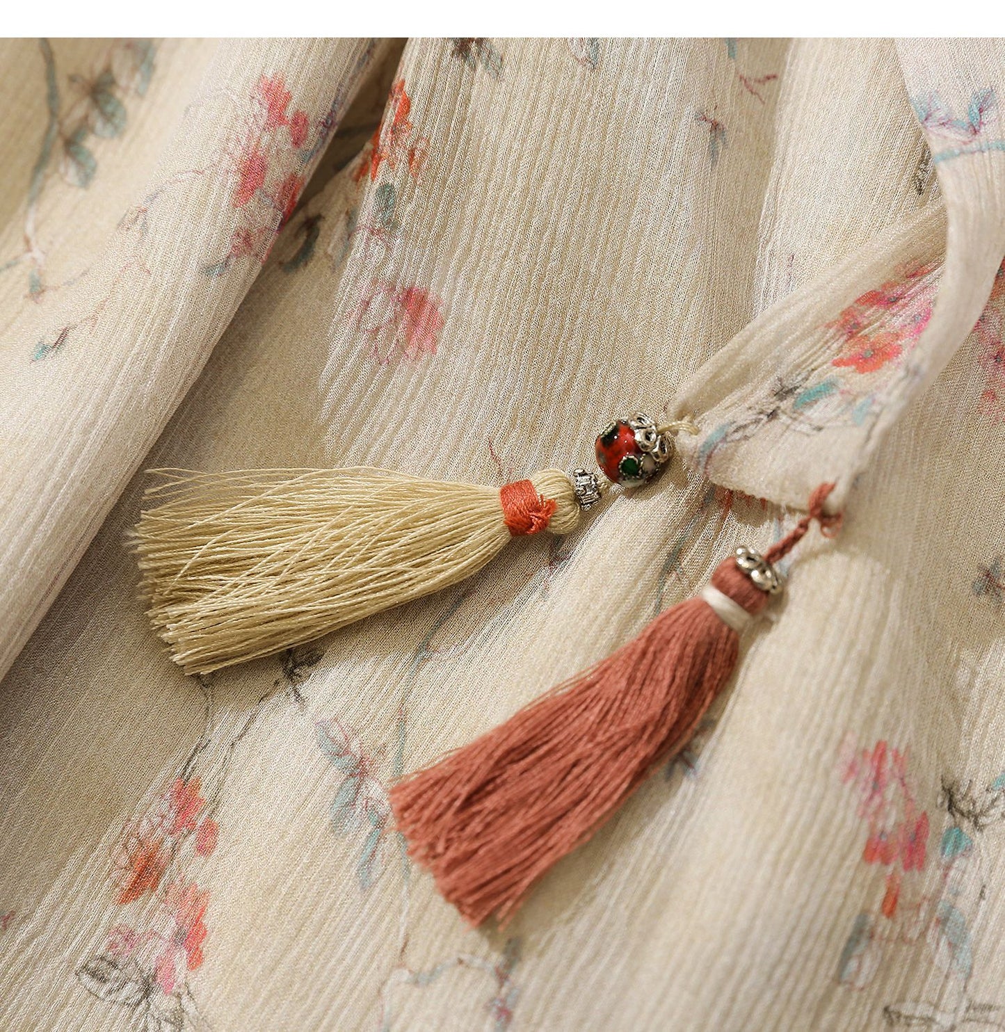 Mulberry silk floral dress