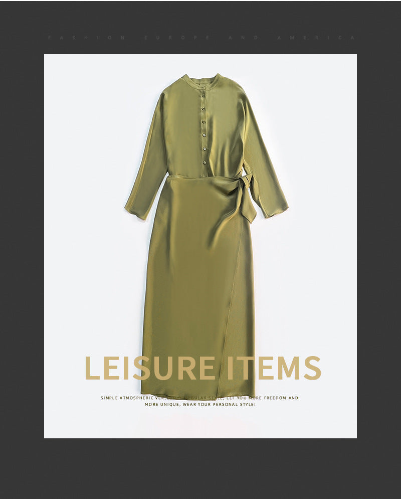 Mulberry silk dress suit
