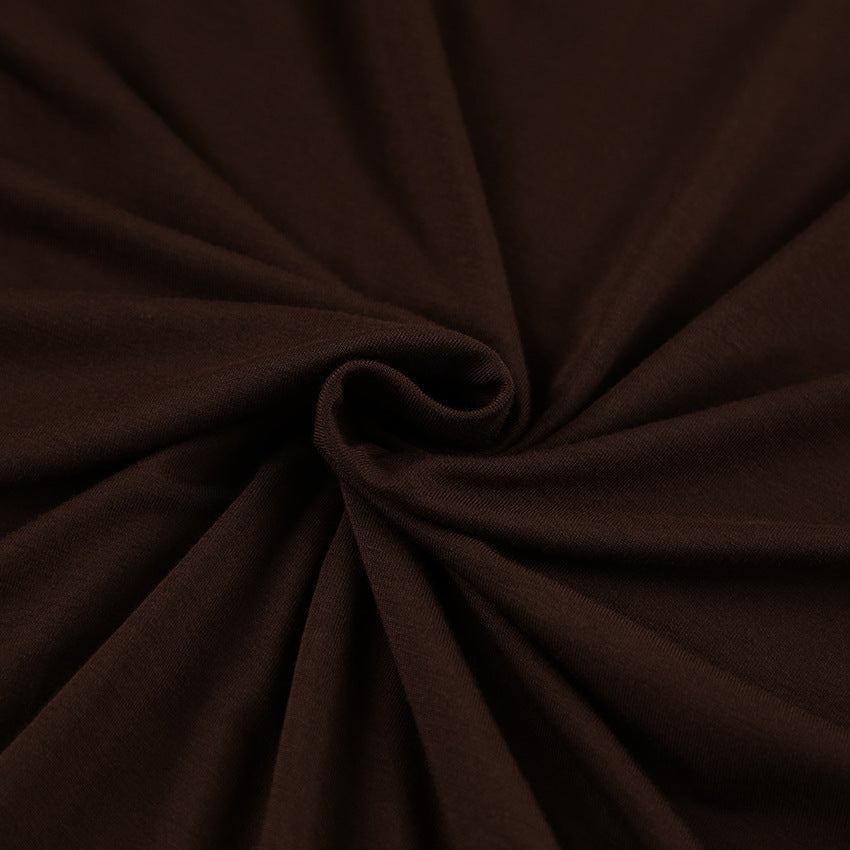 Knit cotton silk nightgown set