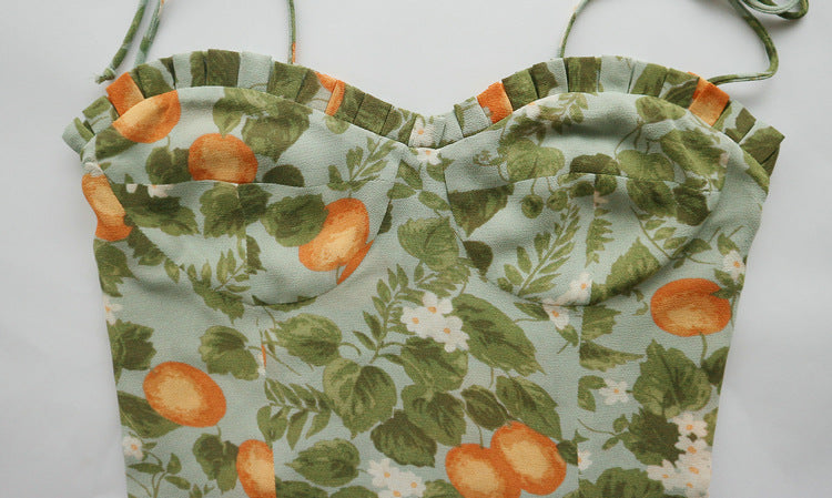 Printed suspender top