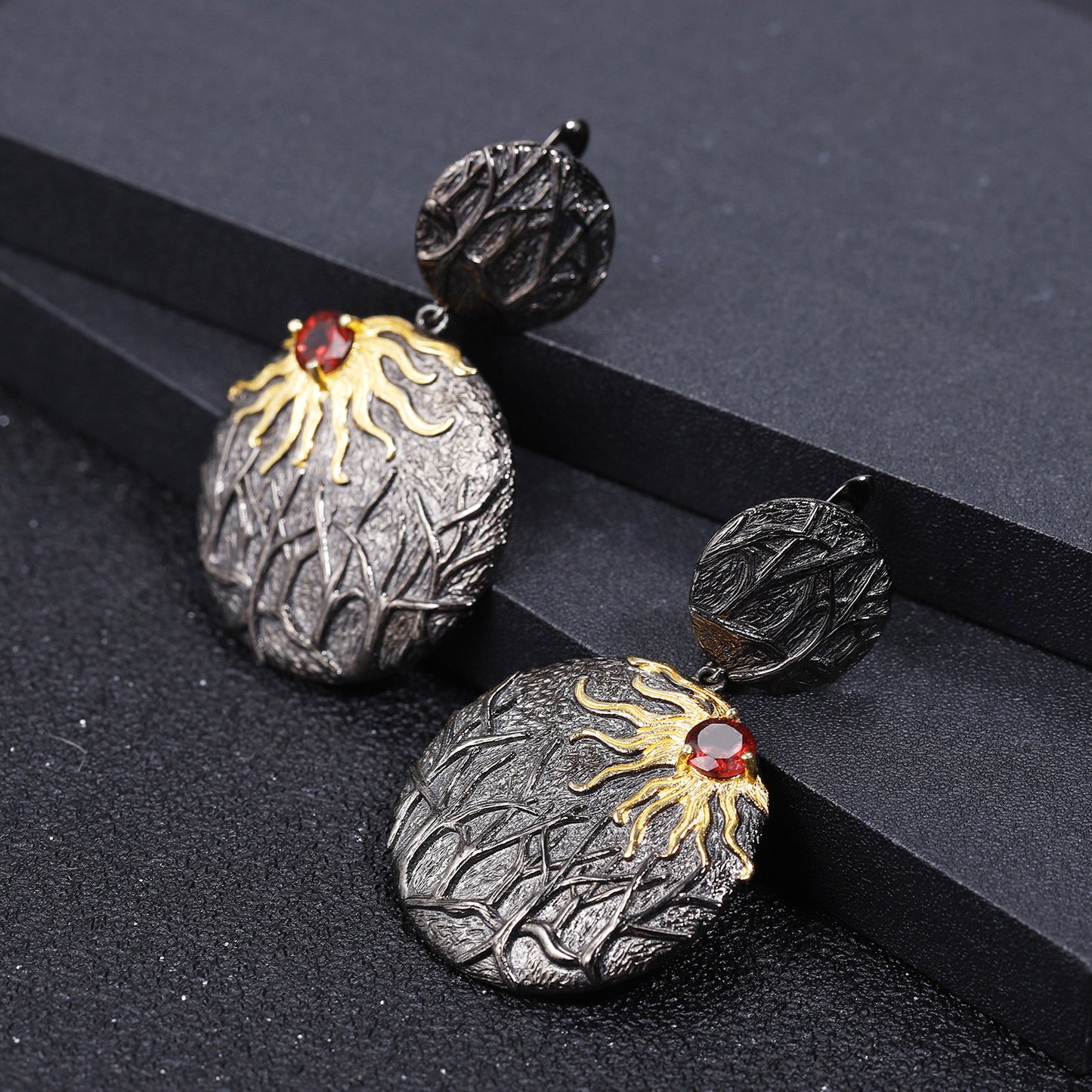 Natural crystal earrings