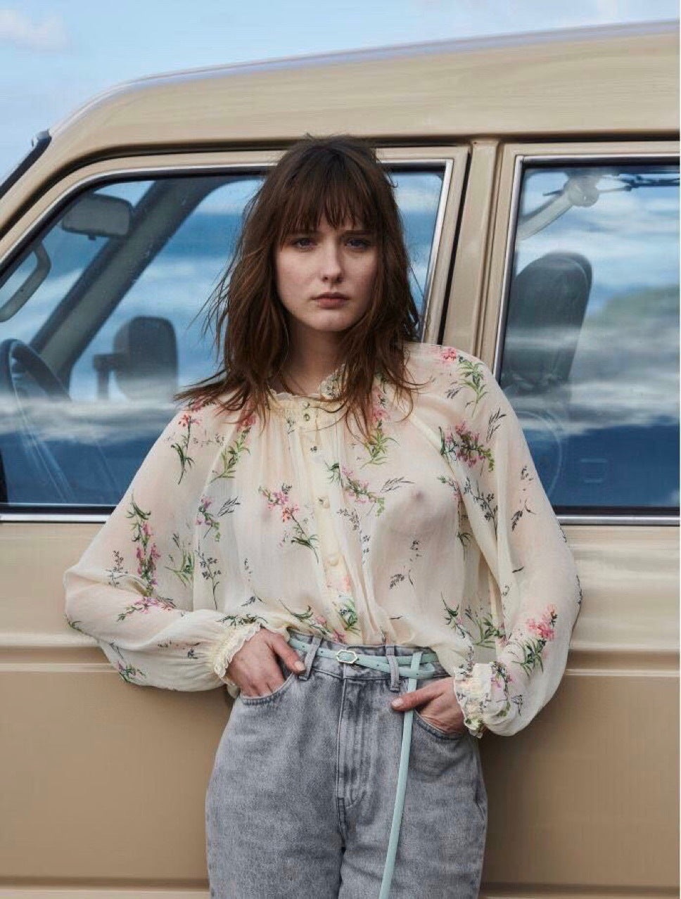Mulberry silk top