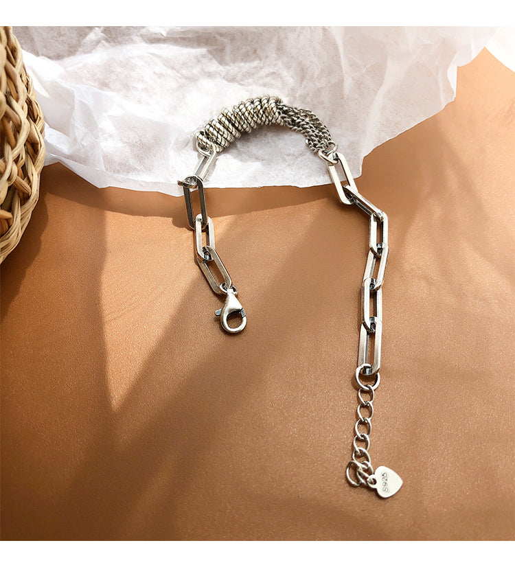 S925 silver chain bracelet