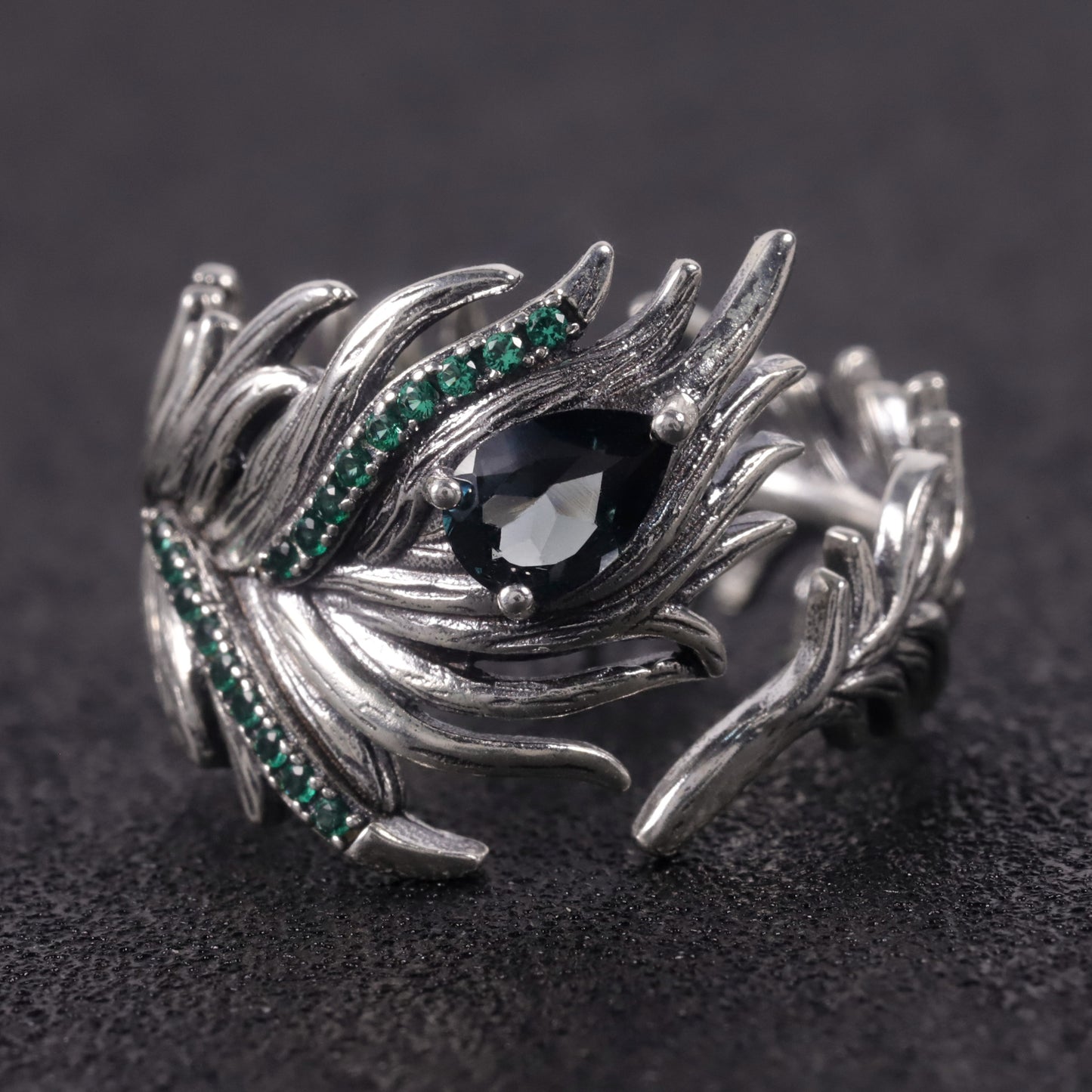 Natural topaz ring