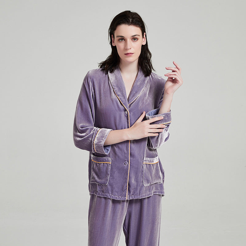 Thickened velvet set
