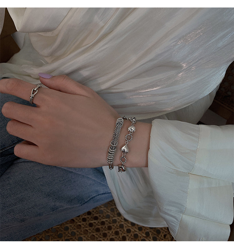 S925 silver chain bracelet