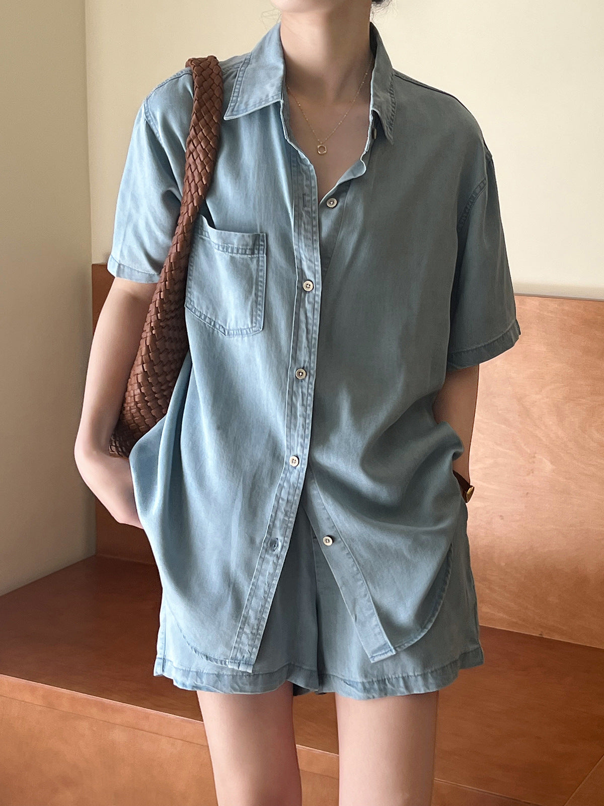 Women's denim suit