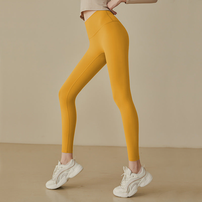 Hip lifting elastic pants