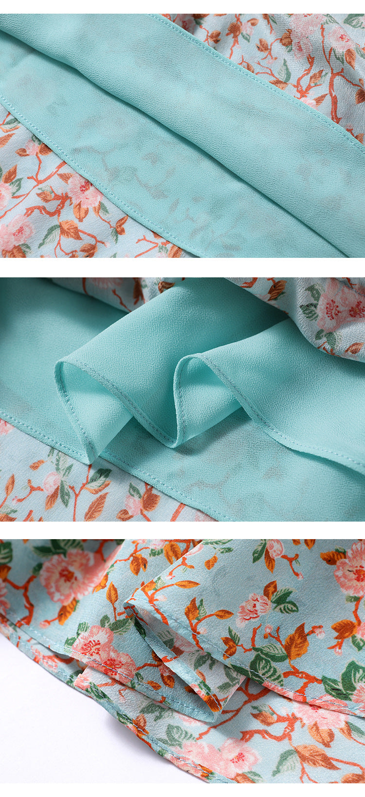 Mulberry silk floral dress