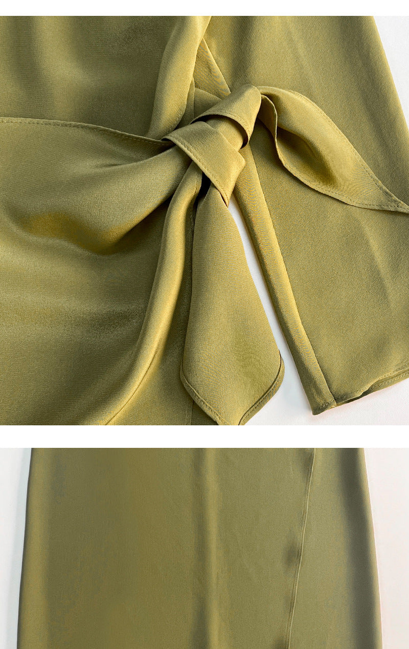 Mulberry silk dress suit