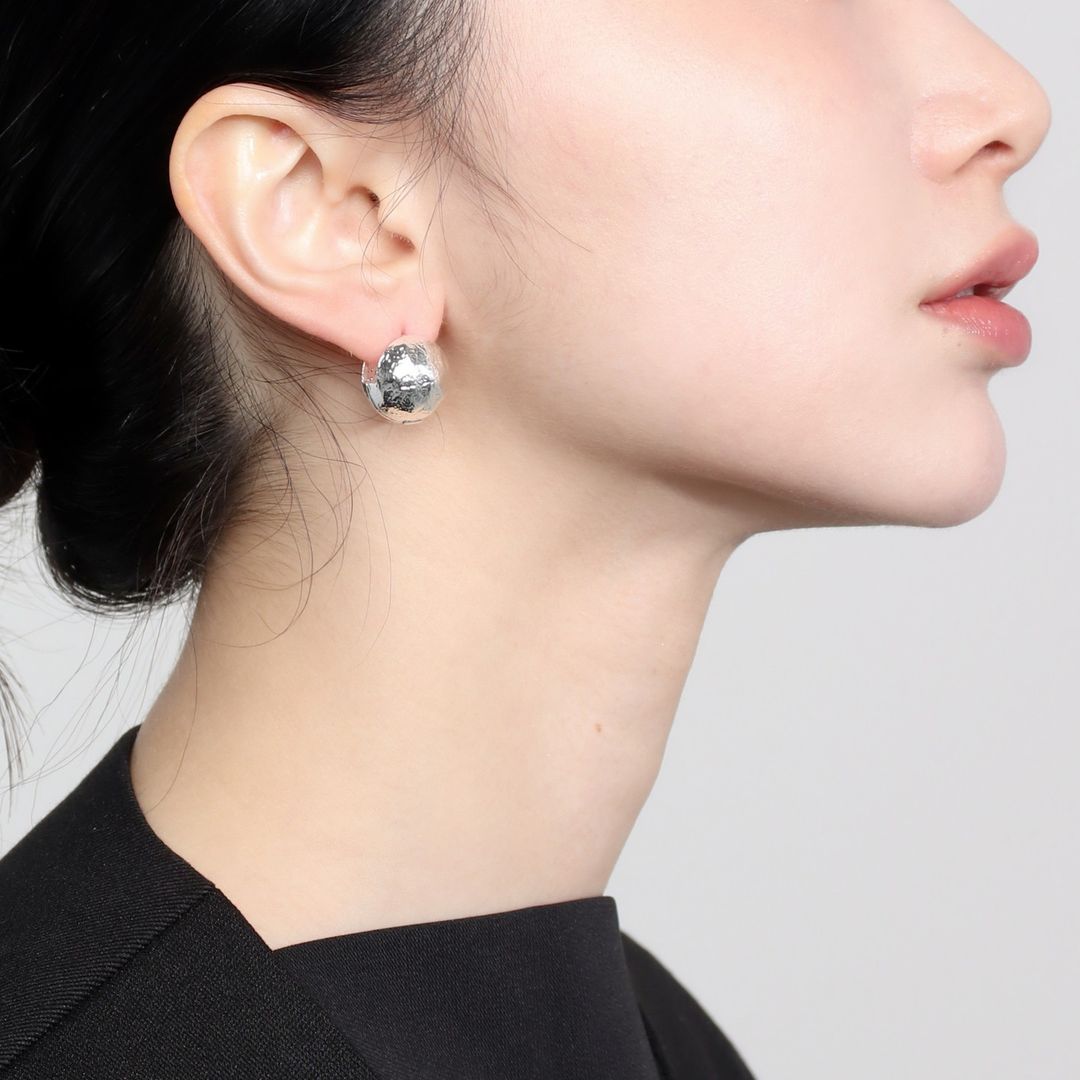 S925 silver round ball earrings