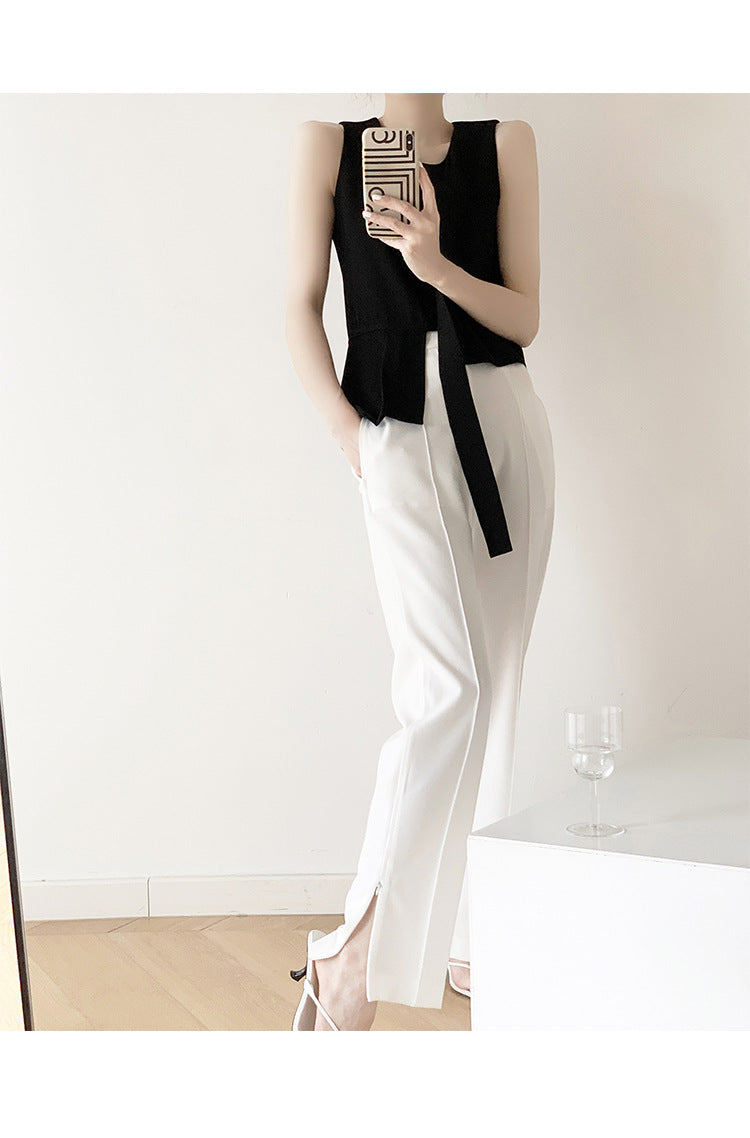 Irregular sleeveless top