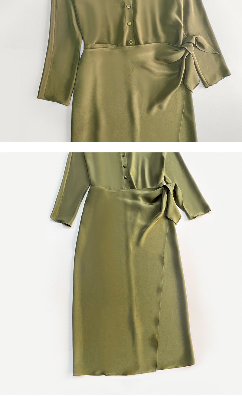 Mulberry silk dress suit