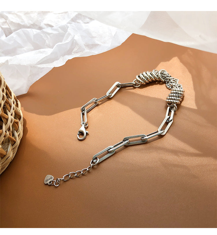 S925 silver chain bracelet