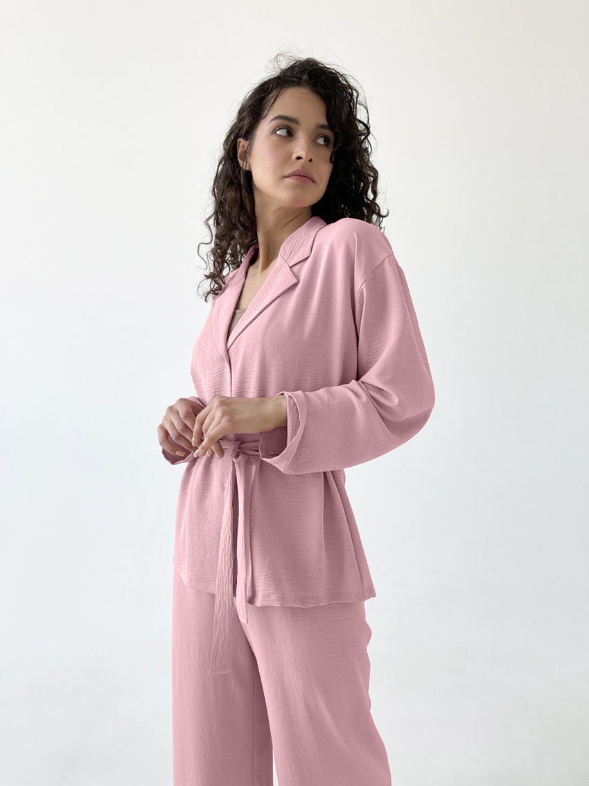 Pink cardigan home clothing