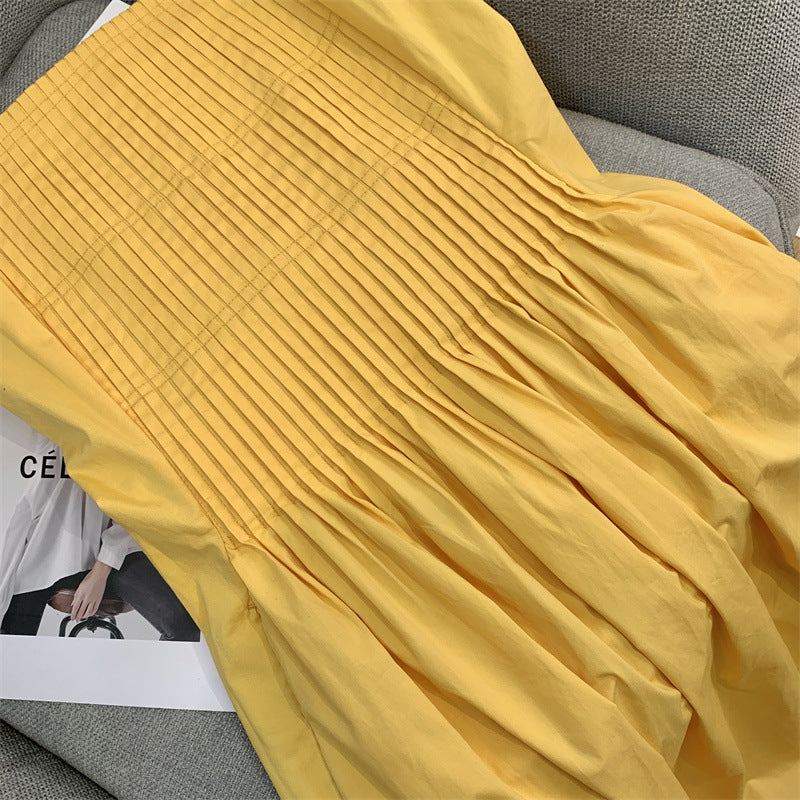 Waistband a-line skirt