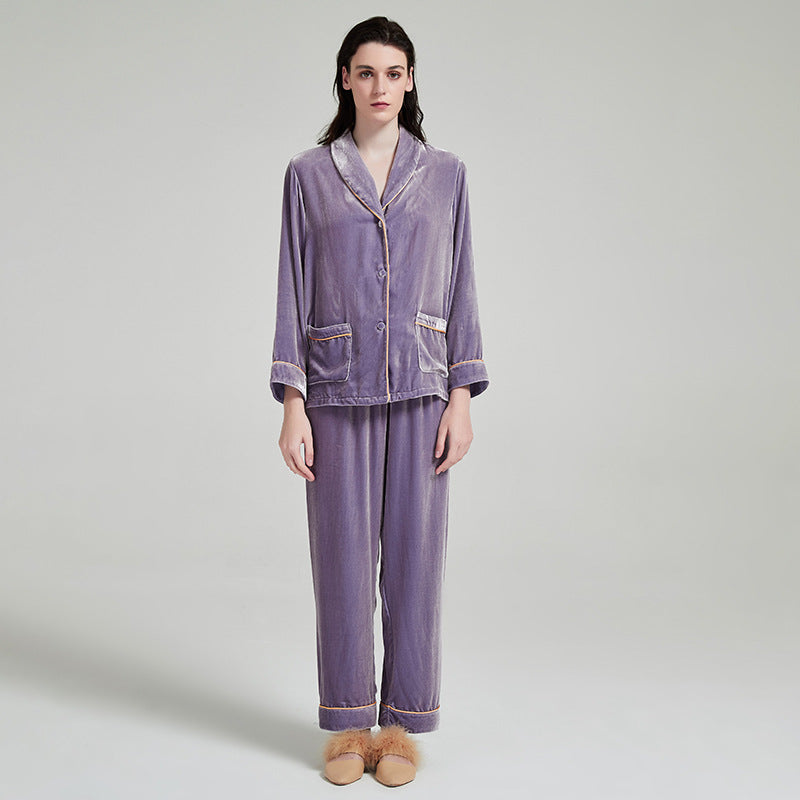 Thickened velvet set