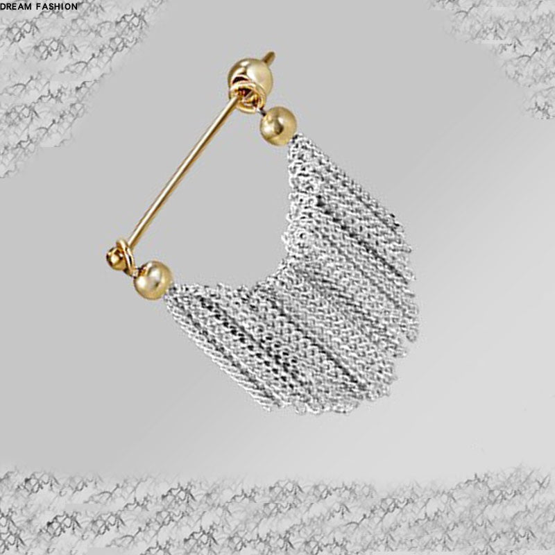 Tassel silver earrings