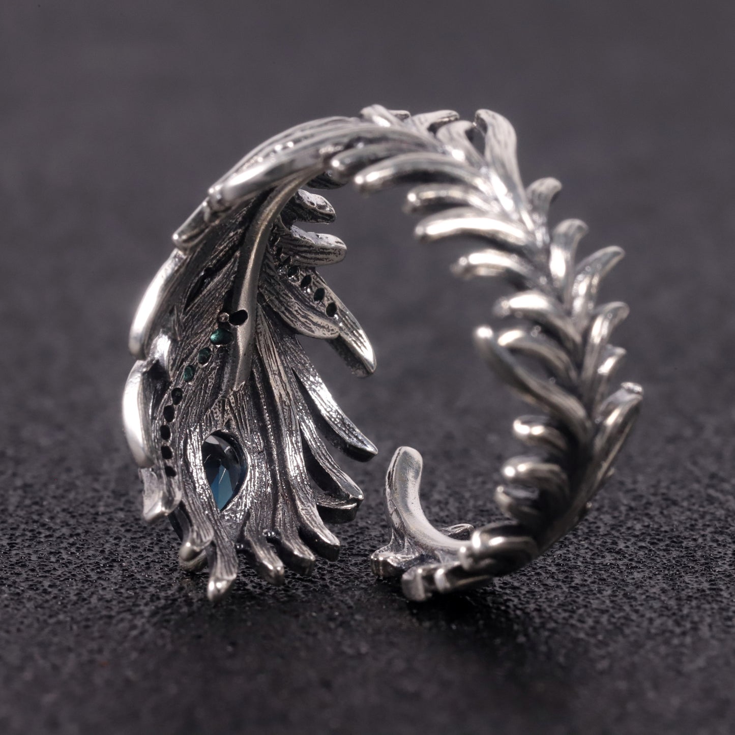Natural topaz ring