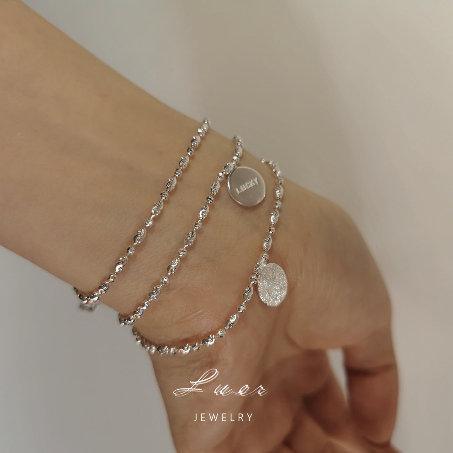 S925 silver chain bracelet
