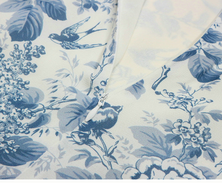 Printed split dress