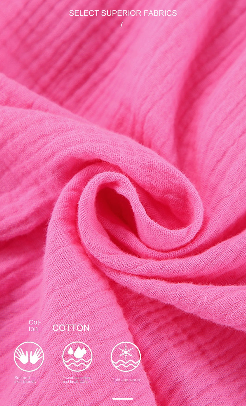 Cotton solid color home wear