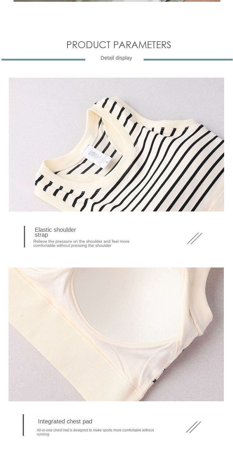 Sports yoga bra tank top