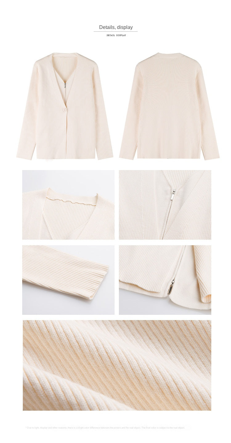 Thickened knitwear jacket