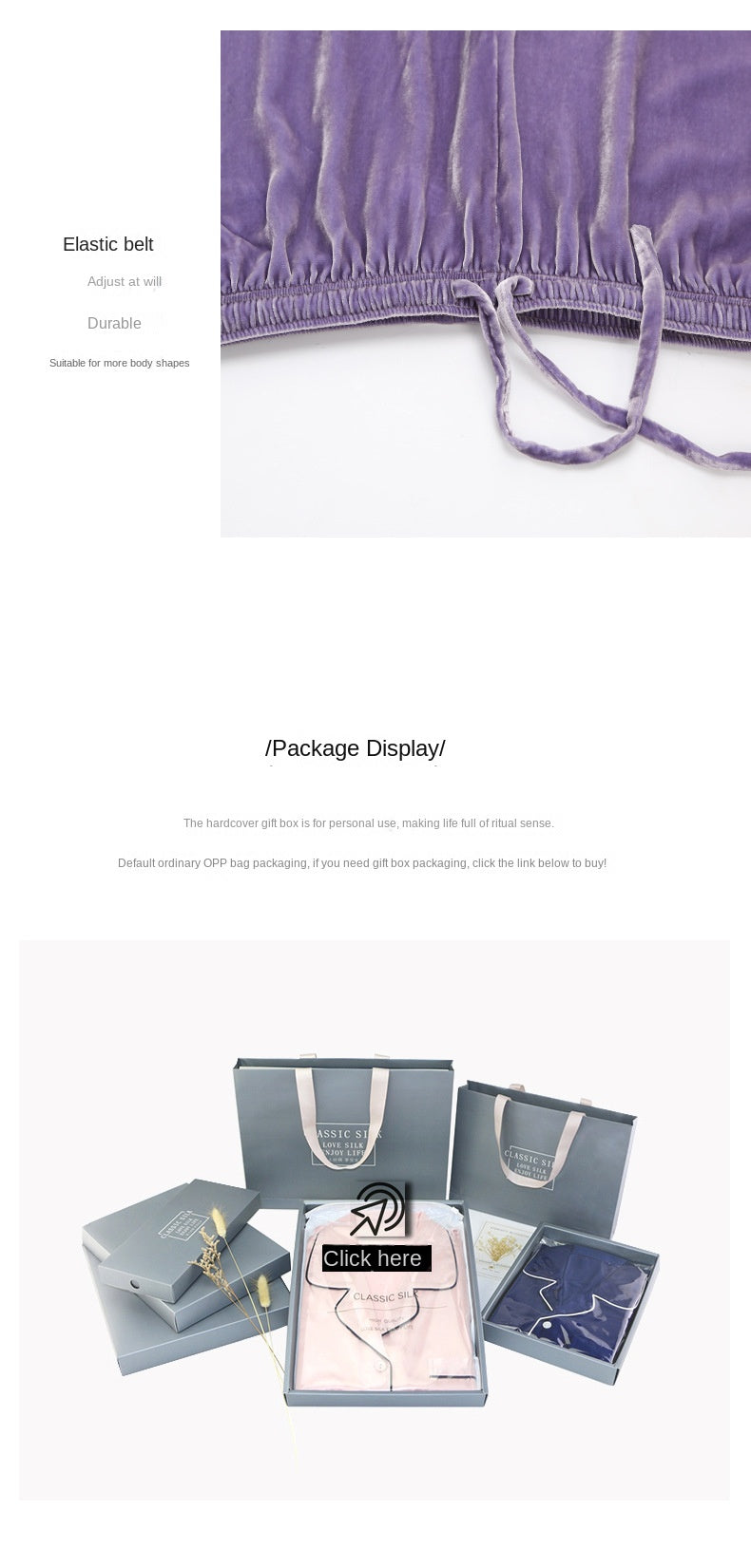 Thickened velvet set