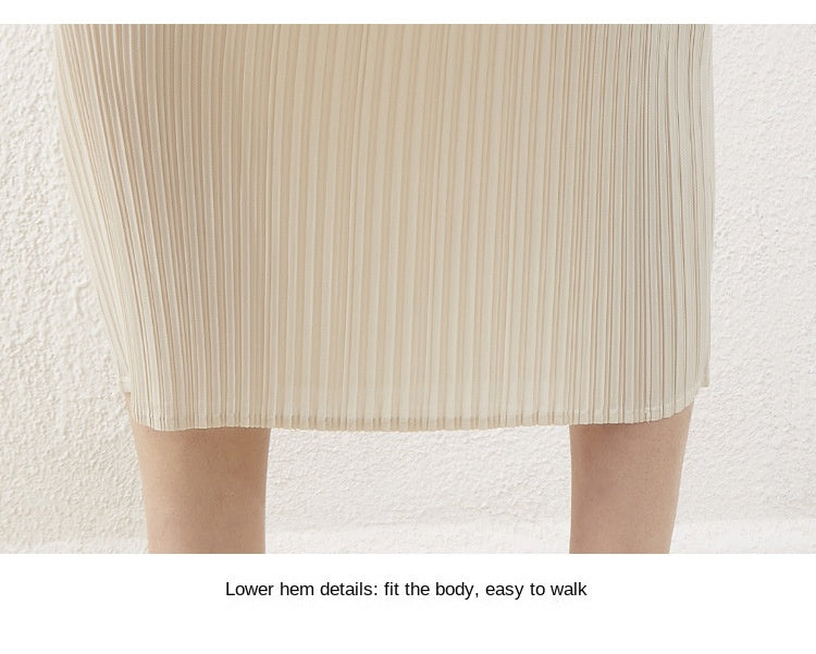 Straight a-line long skirt
