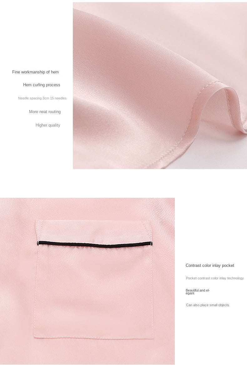 100% mulberry silk pajama shirt