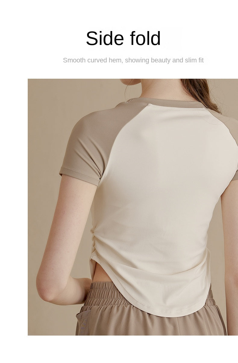 Sports yoga t-shirt top