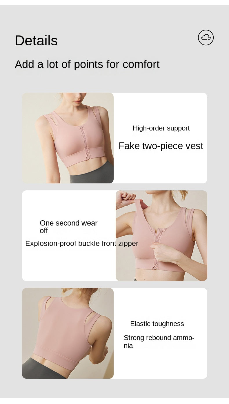 Sports yoga bra tank top