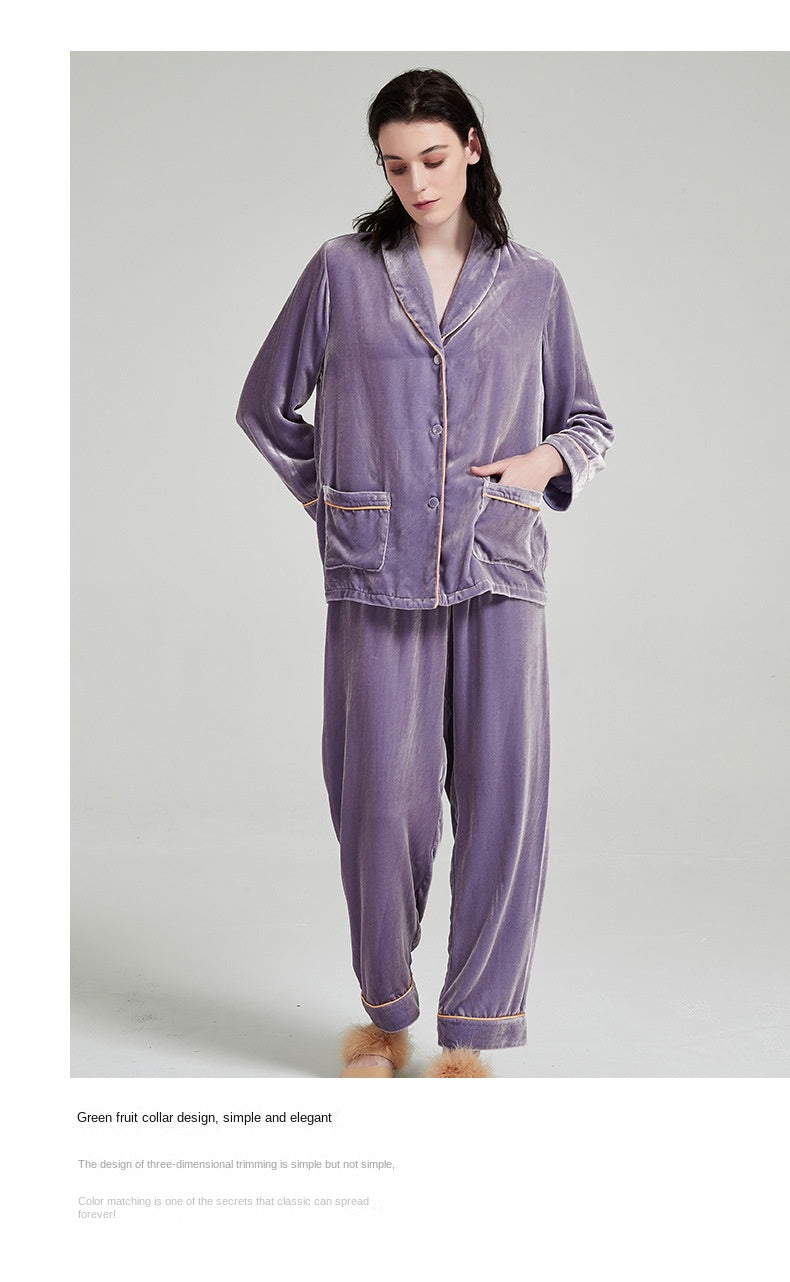Thickened velvet set