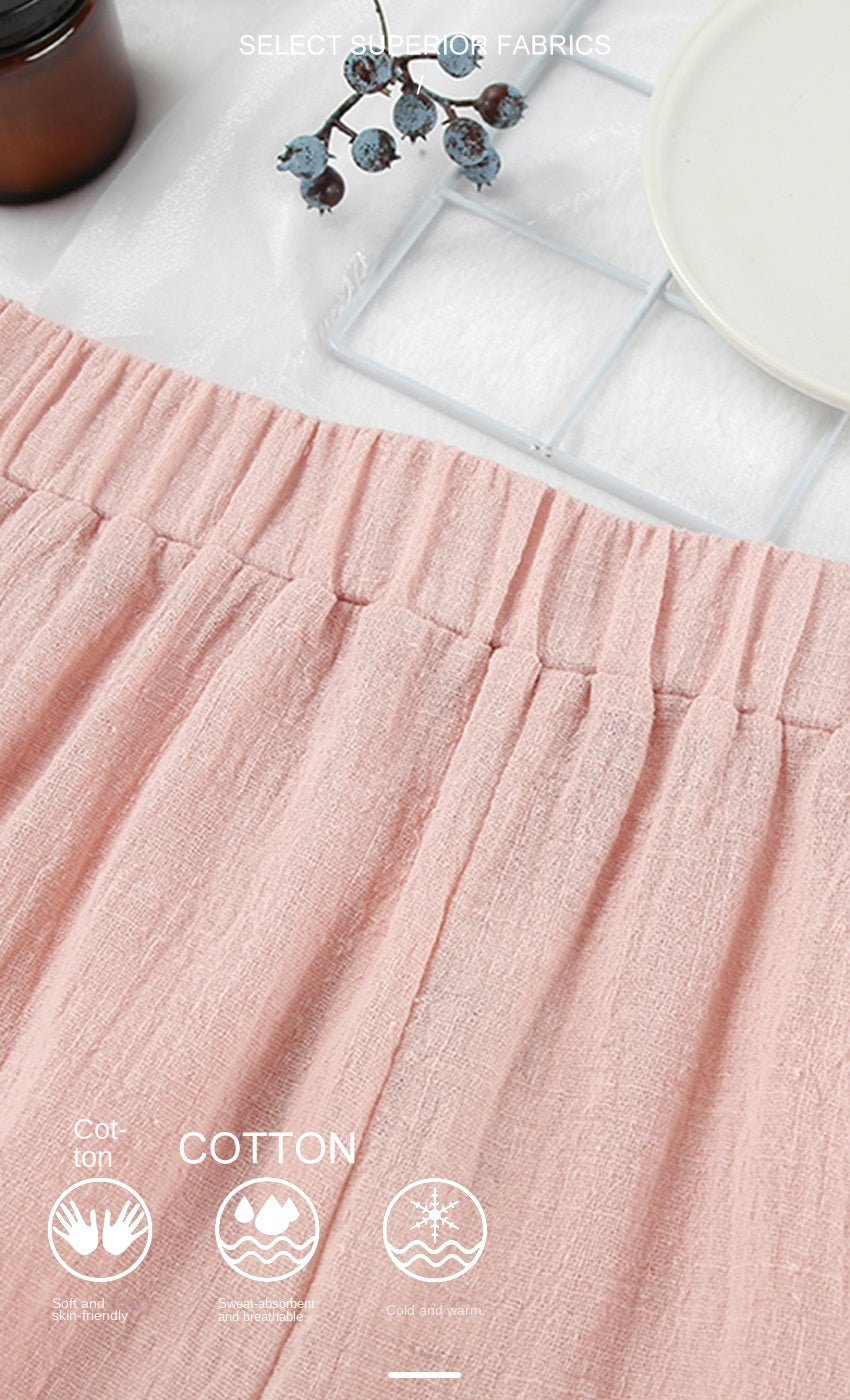 Cotton cardigan sleepwear set