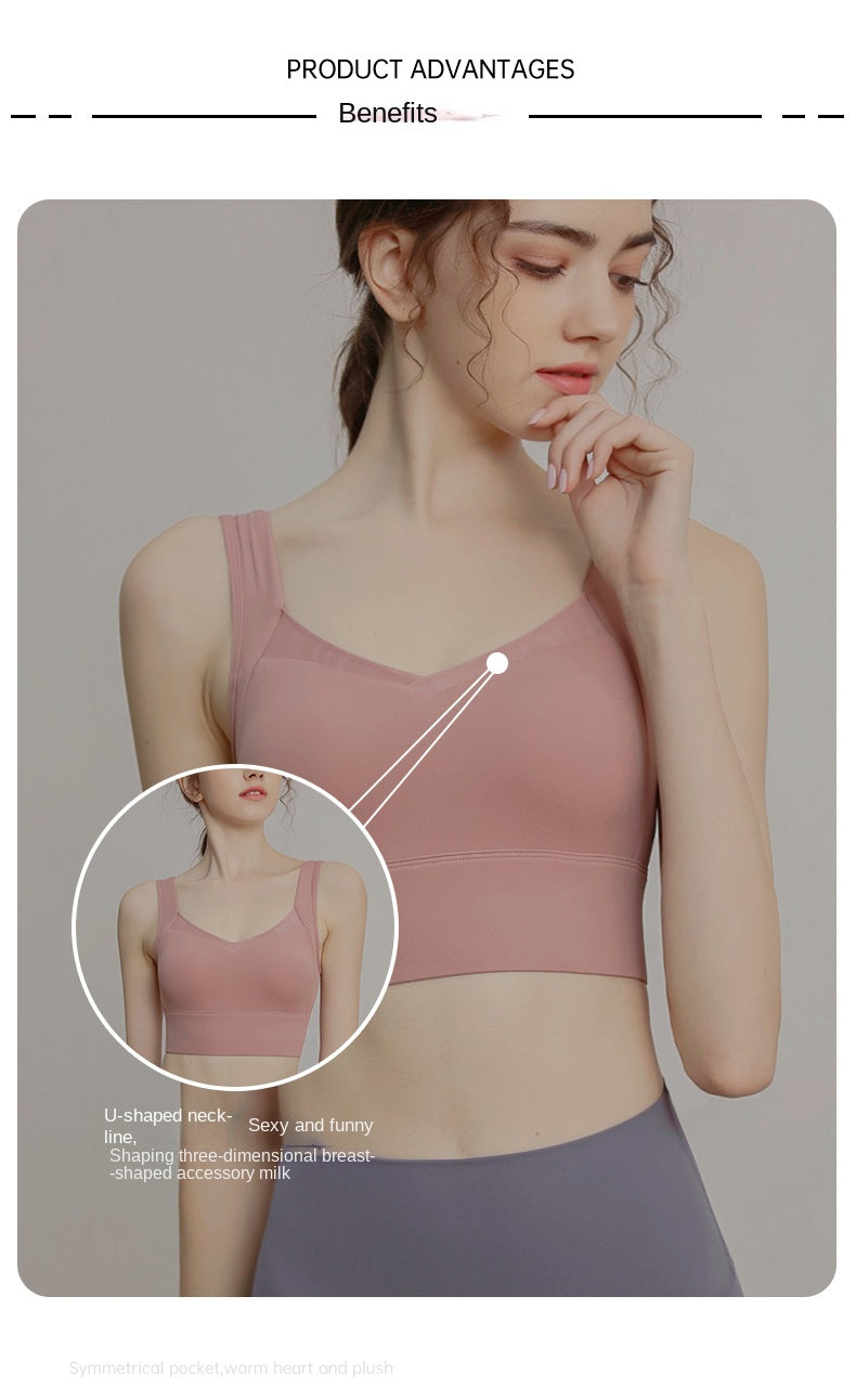 Sports yoga bra tank top