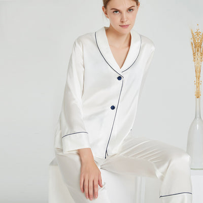 100% mulberry silk pajama set