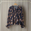 Floral long sleeved chiffon shirt