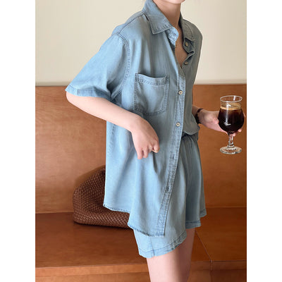 Women's denim suit