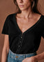 V-neck lace top