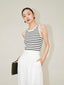 Knitting striped camisole