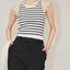 Knitting striped camisole