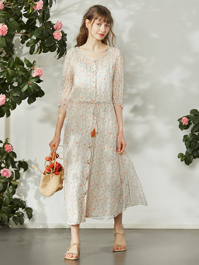 Mulberry silk dress